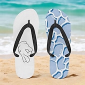 billiga Semester Sandaler-flip flops med tryckta havssköldpaddor för män – strandinspirerad och bekväm stil för strandutflykter, surfing och tropiska semestrar