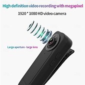 cheap IP Cameras-A18 Mini Camera HD 1080P Pen Cam Night Vision Micro Camcorder Bodycam DV Video Recorder for Home Sports Class Online Meeting