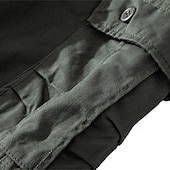 preiswerte Klassiker-Herren Cargo-Shorts Shorts Sommershorts Mehrere Taschen Klappentasche Einfach Komfort tragbar Knielang Outdoor Sport Täglich Mode Lässig Schwarz Gelb