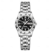 levne Quartz hodinky-Dámské Křemenný Náramkové hodinky Retro ročník Wristwatch LCD VODĚODOLNÝ Pásek z nerezové oceli Hodinky