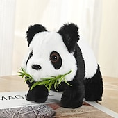 billige Kosedyr-elektronisk panda leketøy med lyd for 3 barn interaktiv animert plysj leke panda walking  &amp; svingende øre pedagogiske kosedyrgaver til småbarn gutter jenter bursdag xmas