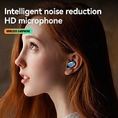 economico Cuffie telefoniche e per ufficio-auricolari bluetooth wireless tws cuffie con display di alimentazione a LED auricolari stereo in-ear con microfono