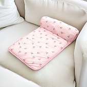 abordables Accessoires de literie-Lit pour chien rafraîchissant tapis de refroidissement pour animaux avec coussin couverture rafraîchissante en soie glacée pour chien tapis auto-refroidissant pour chat et chien tapis d&#039;été lavable