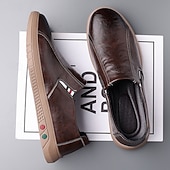 preiswerte Slipper Schuhe-Herren Slipper aus Kunstleder – stylische Freizeitschuhe für Business, Büro und Alltag