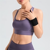 cheap Sports Bras &amp; Vests-Sports Bra Hollow Mesh Back Sports Bra Fitness Yoga Vest Shockproof Yoga Bra Without Steel Ring