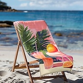 abordables juegos de toallas de playa-Toalla de playa estampada, manta de playa ligera, de secado rápido y sin arena, ideal para viajes, piscina y uso al aire libre.