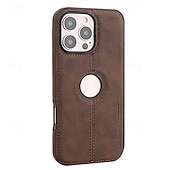 cheap iPhone Cases-Phone Case For Apple AirTag iPhone 16 Pro Max Plus iPhone 15 14 Pro Max Plus iPhone 13 12 Pro Max Back Cover Magnetic Adsorption Support Wireless Charging Shockproof Geometric Pattern PU Leather
