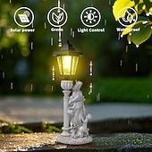 preiswerte Landschaftslichter-1 pc led outdoor landschaft lichter engel umarmung buch mutter und kind harz anhänger lampe hof garten rasen pfad park landschaft lampe dekorative lampe