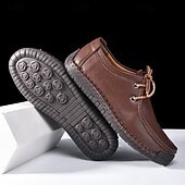 levne Pánské tenisky-pánské šněrovací boty z umělé kůže - stylové a pohodlné, ideální pro podnikání - příležitostné příležitosti a přechody z kanceláře do večera