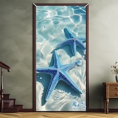 ieftine Capacele ușilor-Decorațiuni de ușă cu plajă de vară huse pentru ușă tapiserie de ușă draperie de ușă decor de fundal pentru ușă banner de ușă interioară/exterioară pentru ușa din față a fermei