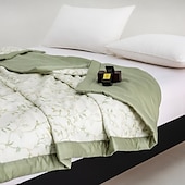 baratos Cobertores de cama-Colcha de verão, Floral / flor Fibra de Liocel Confortável cobertores