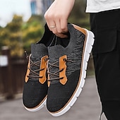 cheap Men&#039;s Sneakers-Men&#039;s Knit Athletic Sneakers – Lightweight Breathable Running and Walking Shoes for Gym, Work and Travel
