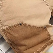 preiswerte Draussen-Herren Cargo-Shorts Outdoor Shorts Bermudashorts Strandshorts Freizeitshorts Tasche Gerader Schnitt Farbblock Atmungsaktiv Feuchtigkeitsableitend Knielang Arbeit Lässig Täglich Mode Streetwear Khaki