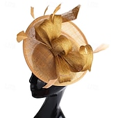 preiswerte Hochzeit Kopfschmuck-Kopfstück Federn Sinamay Hochzeit Abendgesellschaft Elegant Hochzeit Mit Feder Kopfschmuck Kopfbedeckung