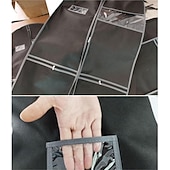 tanie Torba na odzież i pokrowiec-torby podróżne na ubrania i organizer do szafy pokrowiec na ubrania z uchwytami składany pokrowiec na garnitur ochraniacz na kurtki, płaszcze, koszule, sukienki i różne płaszcze