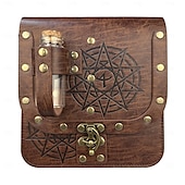 cheap Accessories and More-Retro Vintage Medieval Renaissance Cosplay Costume Belt Pouch Dice Bag Ren Faire Viking Celtic Knight Ranger Men&#039;s Women&#039;s Celtic Viking Halloween Masquerade Performance Stage Renaissance Fair Teen