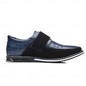 billiga Tillfällig-bruna slip-on sneakers för män med kardborreband – trendiga skor för vardagskläder och aktiv livsstil