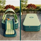 cheap Pools, Hot Tubs &amp; Supplies-Inflatable Swimming Pool, Family Swimming Pool, Kids Pools with Sunshade for Indoor, Outdoor, Garden, Backyard