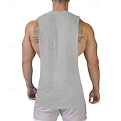 cheap Tank Tops-Men&#039;s Tank Top Vest Top Undershirt Sleeveless Shirt Sleeveless Crew Neck Summer Print Fashion Designer Basic Classic Vacation Street Going out Black White Pink Top Tee for Men