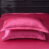 cheap Sheets &amp; Pillowcase-Washed Silk Pillowcase Single Satin Imitation Silk Pillowcase