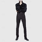 Недорогие Низ-Ретро Средневековый Эпоха возрождения Брюки Вампиры Однотонный Маскарадный костюм Муж. Стимпанк На каждый день Взрослые Брюки