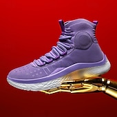 Χαμηλού Κόστους Ανδρικά Sneakers-ανδρικά κόκκινα και λευκά ψηλά αθλητικά παπούτσια μπάσκετ με απορρόφηση κραδασμών – κορυφαία άνεση και ανθεκτικότητα για αθλητικές επιδόσεις