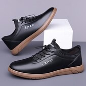 baratos Casual-tênis casual bege com cadarço para homens - calçados confortáveis para o dia a dia para passeios casuais