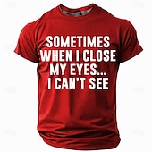 voordelige Grappige T-shirts voor mannen-Voor heren Grappig T-shirt Korte mouw T-shirt 3D-afdrukken Strakke ronde hals Overhemd Modieus Dagelijks Basic Straat Casual Dagelijks Zwart Rood blauw Zomer Lente Alle seizoenen Kleding S M L XL XXL