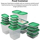 cheap Kitchen Storage-17PCS Food Container Fridge Bins, Leakproof Food Grade Plastic Various Sizes with Lid for Leftover Meals