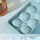 cheap Ice Cube Tray-Large Ice Cube Molds, Big Round Whiskey Ice Cube Trays for Freezer, Easy to Fill &amp; Release, Whiskey Bourbon Cocktail