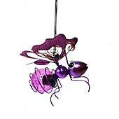 economico Luci paesaggistiche-1 pz. Simulazione solare per esterni, insetto appeso, luce decorativa, ape dorata, libellula viola, farfalla blu, cortile, giardino, balcone, parco, arte in ferro, luce luminosa da paesaggio.