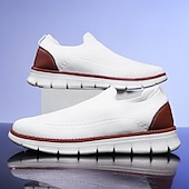 abordables Chaussures sans lacets &amp; mocassins-Baskets en tricot à enfiler pour homme – Chaussures de marche décontractées, légères et respirantes, idéales pour les voyages d&#039;été et le quotidien