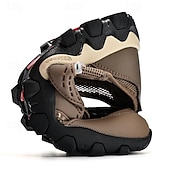 preiswerte Sneaker für Herren-Herren Sneaker Upstream-Schuhe Canyoning Lässig Outdoor PU Leder Netz Atmungsaktiv Bequem Rutschfest Schnürung Schwarz Braun Khaki Sommer Frühling