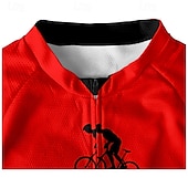 cheap Men&#039;s Jerseys-Men&#039;s Cycling Jersey Short Sleeve Bike Tee Tshirt Jersey with 3 Rear Pockets Mountain Bike MTB Breathable Quick Dry Anatomic Design Wicking Yellow Red Blue Graphic Sports Clothing Apparel