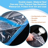 olcso poggyász és utazási tárolás-kompressziós táskák utazáshoz 10 db helytakarékos táska kézi tekercs vákuum csomagoló táskák utazáshoz nincs szükség vákuumra (3 nagy 3 közepes 4 kicsi) ruházati poggyász otthoni szervezők tároló