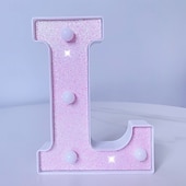 お買い得  装飾ライト-16cm ピンク文字ライト 装飾ライト 休日 誕生日 クリスマス 装飾ライト