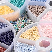 abordables kit para hacer cuentas-Juegos de cuentas esmaltadas en caja de 2 mm, kit de abalorios para hacer pulseras y accesorios de collar.