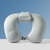 お買い得  寝具アクセサリー-U字型インフレータブル枕、ナイロン製、ポリエステルゼルファイバー充填、スナップクロージャー、手洗い可能、マルチポジションでの快適なオールシーズン用、宇宙テーマのオフィス＆アウトドアテント枕