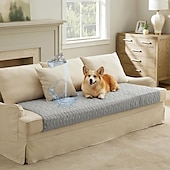 baratos Capa de Sofá-Capa de sofá 100% à prova d&#039;água para cães, lavável, antiderrapante, cobertor para cães, à prova d&#039;água para sofá, protetor de móveis leve e durável para filhotes de gatos de estimação com fundo antiderrapante