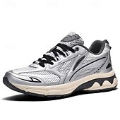 Χαμηλού Κόστους Ανδρικά Sneakers-ανδρικά αθλητικά παπούτσια τρεξίματος λευκά και πορτοκαλί με ελαφρύ πλέγμα – ευέλικτα αθλητικά παπούτσια για μπάσκετ και καθημερινή χρήση