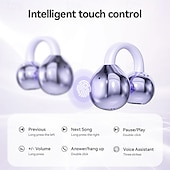levne Telefonní a obchodní headsety-klip na ucho s pouzdrem pro bezdrátové nabíjení handsfree telefonování bluetooth 5.3 sportovní ergonomický design stereo pro cvičení