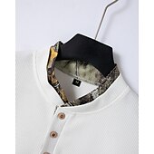 cheap Men&#039;s Tee Sets-Men&#039;s Waffle Shirt T-shirt Suits 2 Pieces Outfits Tee &amp; Shorts Short Sleeve Standing Collar Summer Color Block Fashion Casual 2 Piece Front Pocket Vacation Daily Wear Going out Black White Royal Blue