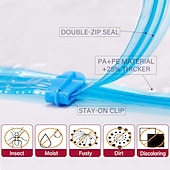 abordables stockage de bagages et de voyage-Lot de 18 sacs de compression sous vide réutilisables pour vêtements, couettes, oreillers, sacs de voyage