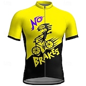 billiga Tröjor för män-Herr Cykeltröja Kortärmad Cykel T-shirt Tröja med 3 bakfickor Bergscykling Andningsfunktion Snabb tork Anatomisk design Uppsugande Gul Röd Blå Grafisk sporter Kläder
