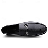 cheap Men&#039;s Slip-ons &amp; Loafers-Men&#039;s White Loafers with Silver Accents, Lightweight Casual Shoes, Ideal for Everyday Wear and Vacation Getaways