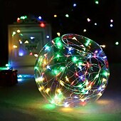 economico Lampada proiettore e proiettore laser-Luci a stringa LED a batteria 10 confezioni di decorazioni per palloncini interne mini LED festa matrimonio Natale luci d&#039;atmosfera a stelle piene
