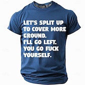 cheap Men&#039;s Funny T shirts-Men&#039;s Funny Slang T Shirt Short Sleeve T shirt 3D Print Crew Neck Shirt Fashion Daily Casual Street Casual Daily Black Red Blue Summer Spring All Seasons Clothing Apparel S M L XL XXL XXXL
