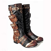cheap Footwear-Retro Vintage Medieval Renaissance Shoes Pirate Knight Ritter Viking Men&#039;s Celtic Pirate Halloween Carnival Masquerade Event / Party Masquerade Adults&#039; Shoes