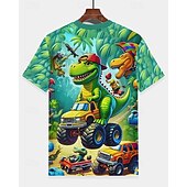 economico Animali 3D per Ragazzo-Ragazzi 3D Dinosauro Maglietta Manica Corta Estate Primavera Moda Essenziale Bambini 4-12 Anni Girocollo All'aperto Casuale Quotidiano Vestibilità regolare