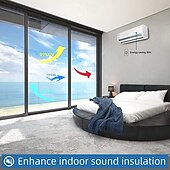 cheap Wall Stickers-Window Film, Privacy Glass Sticker for Heat Insulation, Anti-Peeping Sunshade, UV Protection for Balcony and Home